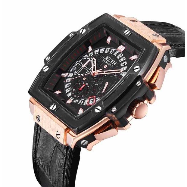 腕時計 メンズ ブランド ブラック ゴールド 送料無料 おしゃれ JEDIR