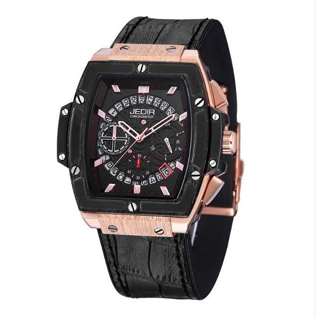 腕時計 メンズ ブランド ブラック ゴールド 送料無料 おしゃれ JEDIR
