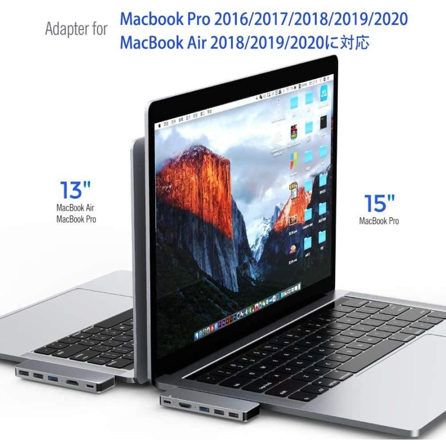 7in1 MacBook Pro USB ハブ MacBook Air usbハブ タイプc 変換