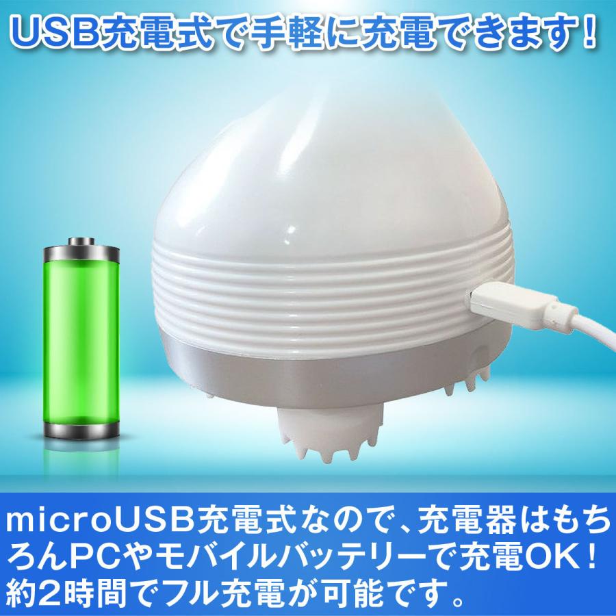マッサージ器 充電式 2種類ヘッド 充電式 EMSヘッドスパ ミニ | FESTINO フェスティノ 公式ブランドサイト