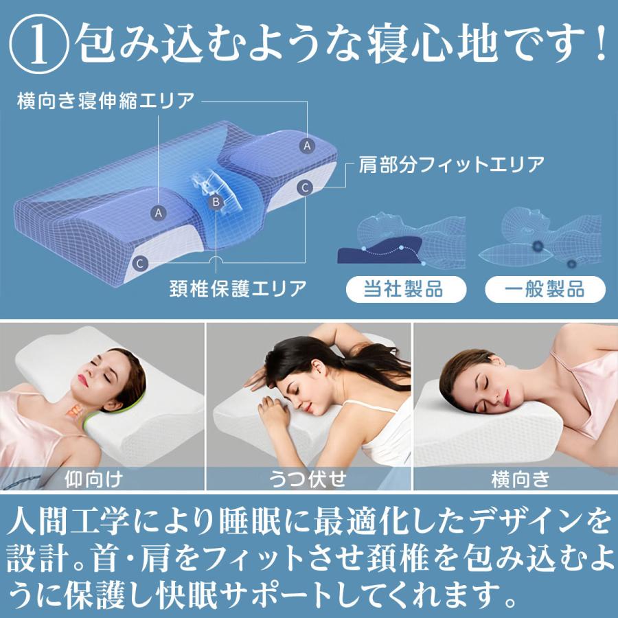 低反発枕 枕 まくら 肩こり スレートネック 安眠枕 横向き枕 いびき 快眠枕 整体枕 カバー 首が痛い 向き 低反発まくら｜inter-gallery-fasao｜19