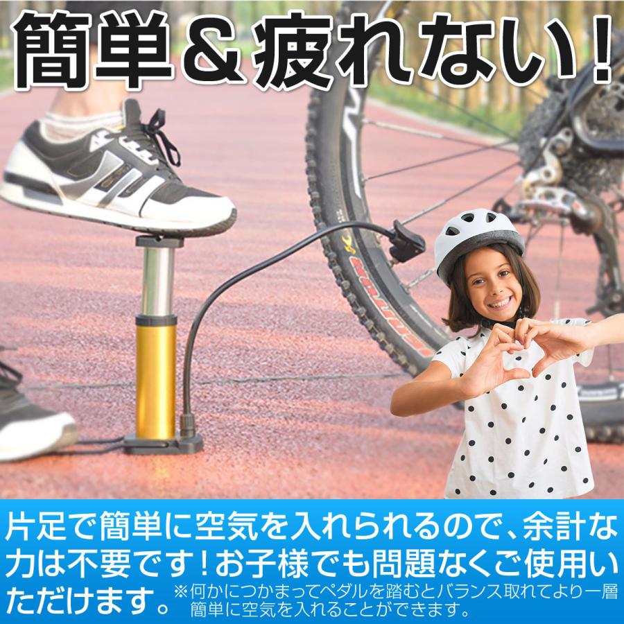 空気入れ 自転車 ボール 自動車用 空気いれ コンパクト ホース