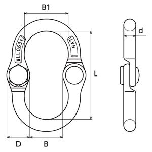 大洋製器工業 シャックリンク0.63t3価クロメート (1012712 大洋製器工業 シャックリンク0.63t3価クロメート (1012712