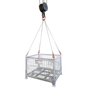 吊れるメッシュカーゴ TML-10 カーゴ メッシュ 吊りパレット 折りたたみ コンパクト 玉掛け用具 カーゴ (法人・個人事業主様限定・代引不可