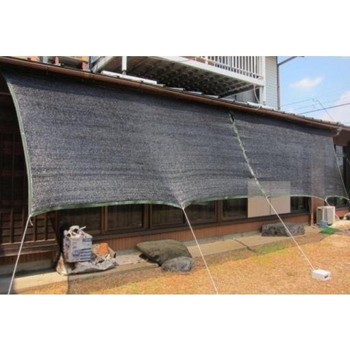 遮光ネット （遮光率90?95%） 2m  x  50m 黒 （1枚） サンシェード 庭 ベランダ 日除け 日よけ  サンシェード 庭 ベランダ 日除 爆買の画像