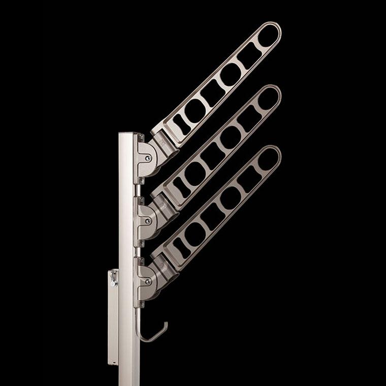 SK-500YSLP-WC バルコニー物干金物 （横収納・ポール型） 1本単品 物干し 洗濯 屋外 コンパクト 壁付け ベランダ用 ピン 追加 取り付 爆買_3