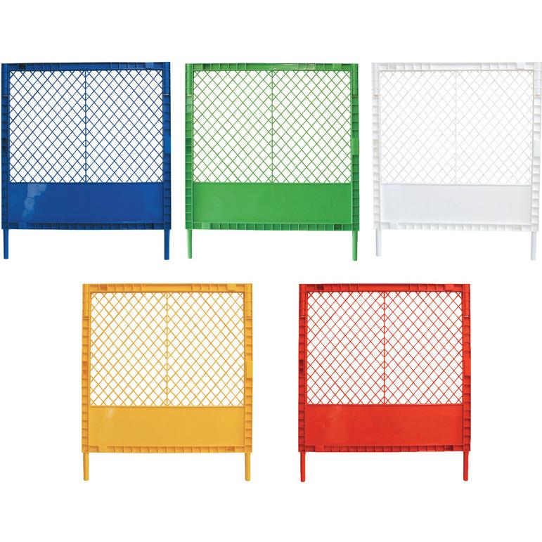 【中古品】プラスチックフェンス プラフェンス 100cm×118cm 黄色 30枚 ガードフェンス グリーン 工事現場 建築 バリケード プラスチックフェンスKK イエロー フェンス 屋外 工事現場 バリケード