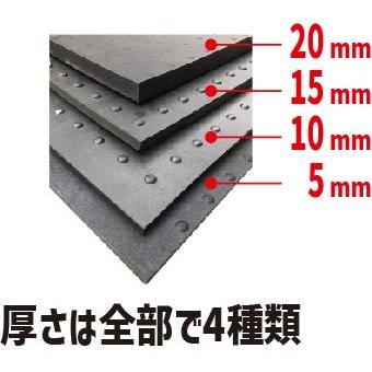 ブラックターフ　15mm厚×1m幅×2ｍ　日東化工　ゴムマット　養生マット　(法人・個人事業主様限定・代引不可)　養生シート