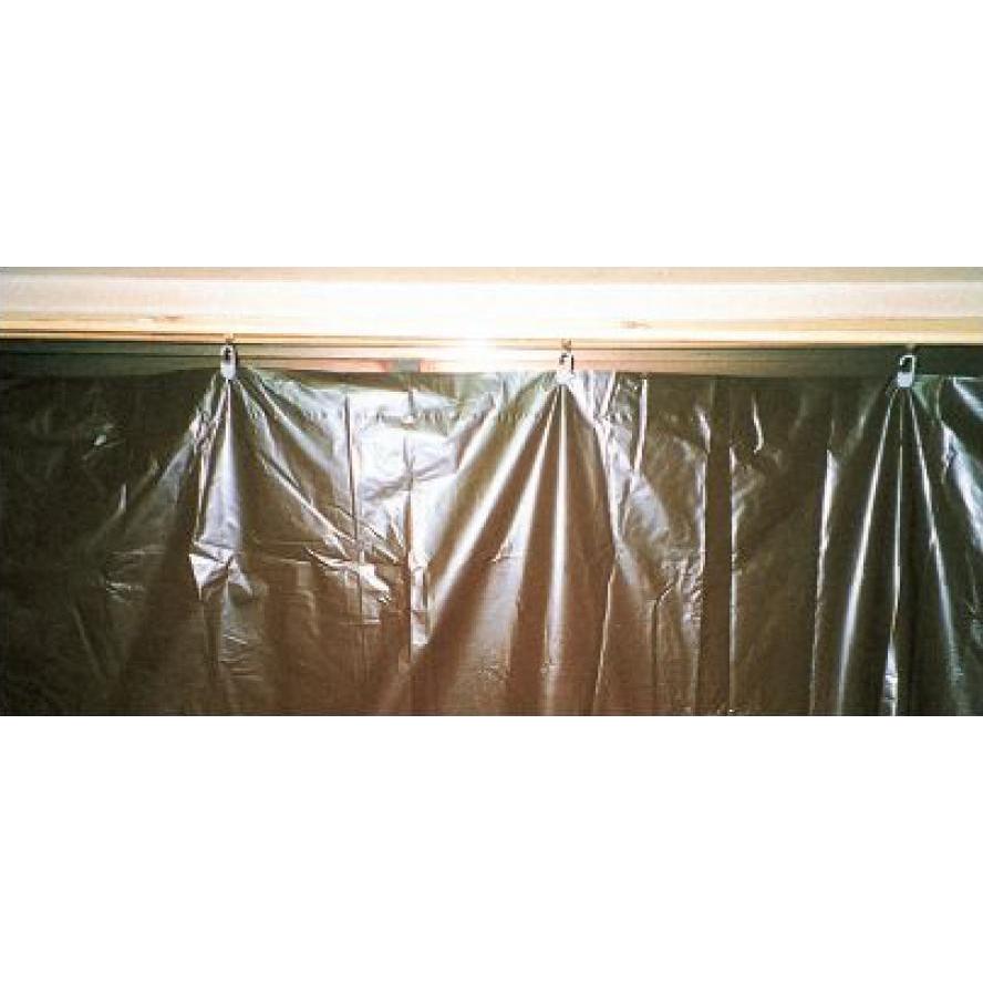 養生カーテン・日除カーテン ポリエチ製 2.4ｍ×1.85ｍ 濃茶 （100枚セット） （日よけカーテン） 養生材 養生資材 (代引き不可)