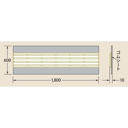 点字マット（ラインタイプ） 短期間の点字敷設に！ 点字シート 盲人誘導用 視覚障害者誘導用シート 道路用品 工事用｜inter-shop｜03