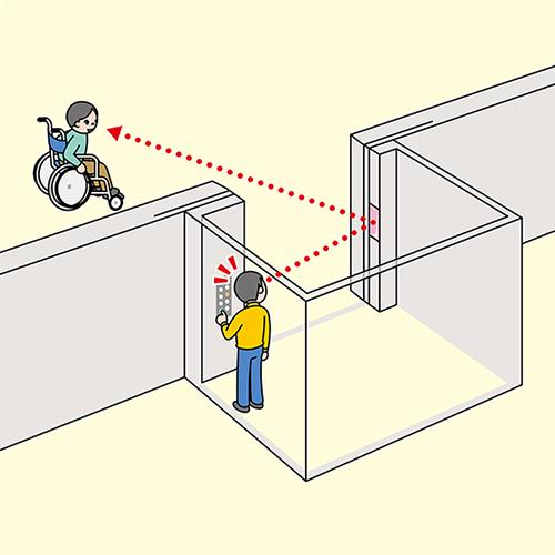 コミーミラー FFミラーかご用 f8bn 鏡 安全 エレベーター 室内
