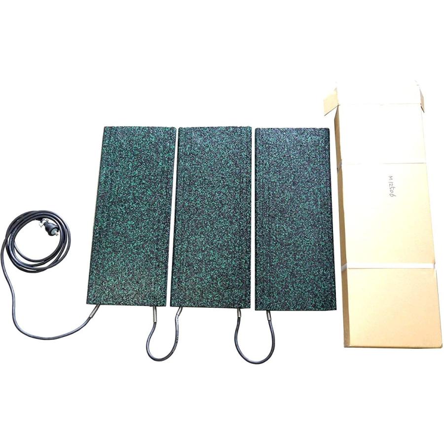 ハート融雪マット 3連結 M12506 厚20mm×幅250mm×長600mm×3枚 融雪