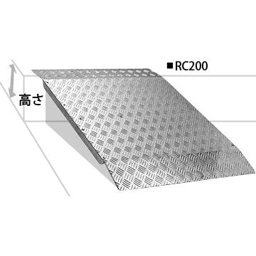 ミスギ アルミスロープ 750mm段差まで  RC-200 スロープ 段差 階段 解消 車イス   (法人・個人事業主様限定・代引不可) 爆買の画像