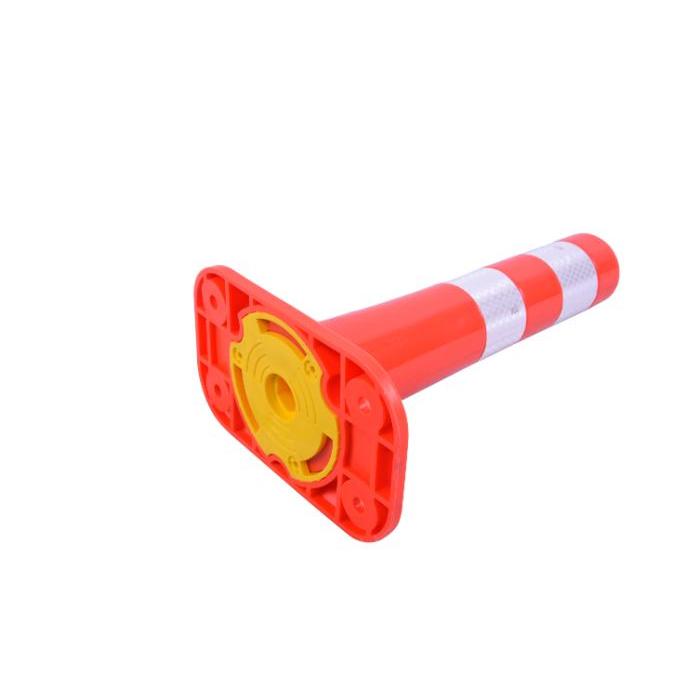 サンセルフ ソフトコーン 400mm ベースタイプ オレンジ ポール