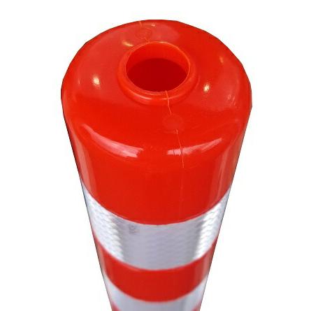 サンセルフ ソフトコーン 1000mm ベースタイプ オレンジ 2本 ポール 駐車場 赤 白 用品 ポスト ガイド 安全 保安 ガー 爆買_5