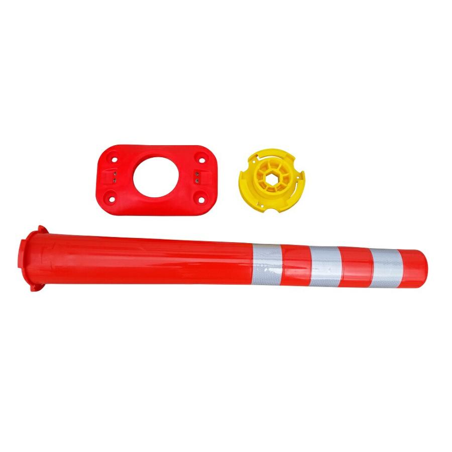 サンセルフ ソフトコーン 760mm ベースタイプ オレンジ ポール