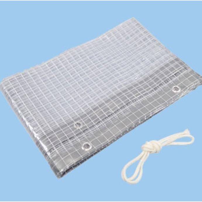 専用　糸入りビニールカーテン6m×2m 2枚 透明糸入りシート 3,600mm x （3枚入り） 透明シート 間仕切り