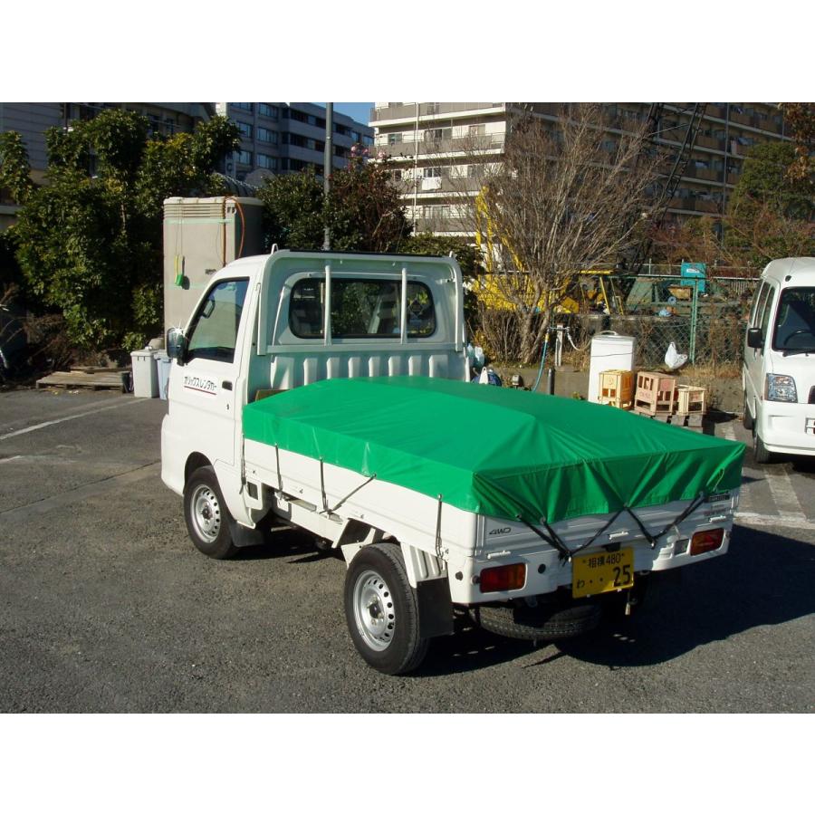 トラックシート ターポリン 3.0ｍ×4.5ｍ（ハトメ・ぺケット付） （1枚） トラック シート 軽トラ 荷台 トラック用品  トラック 荷台 シート｜inter-shop