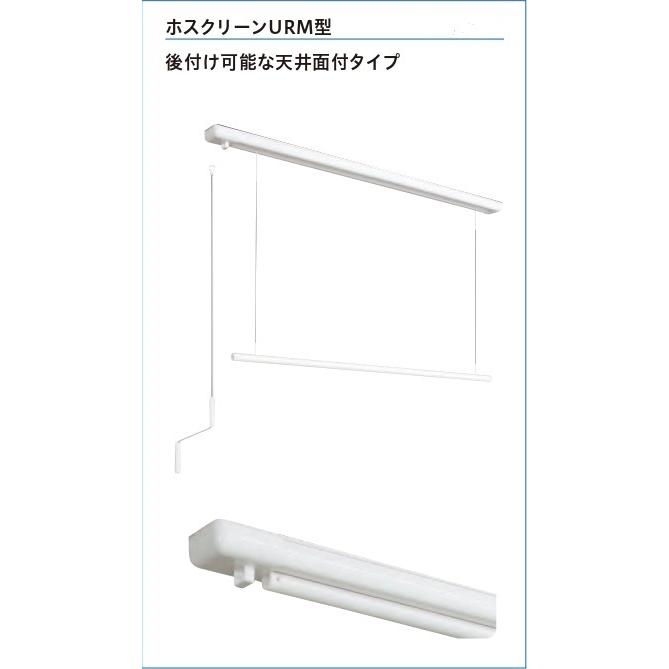 川口技研 ホスクリーン 室内用物干し 昇降式（操作棒タイプ） ホワイト