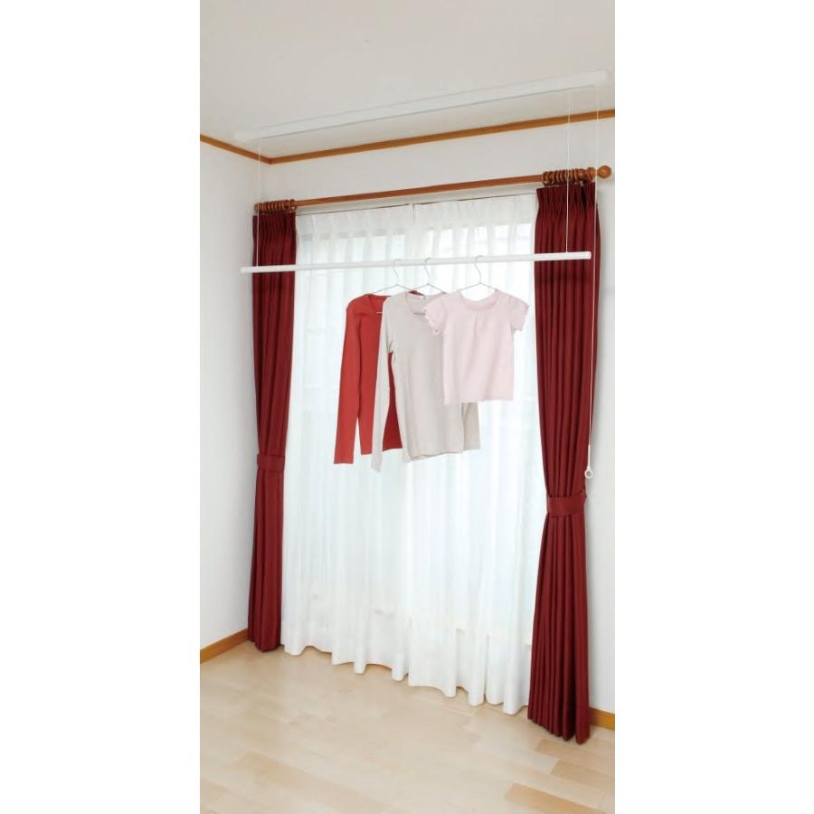 川口技研 ホスクリーン 室内用物干し 昇降式（操作ヒモタイプ