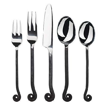 並行輸入品】 Gourmet Settings Treble Clef 20-Piece Flatware Set