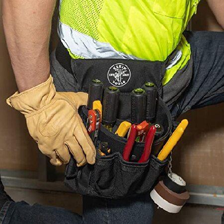 【並行輸入品】 Klein Tools 5719 PowerLine 18-Pocket Black Nylon Electrician's Tool Pouch by Klein Toolsの画像