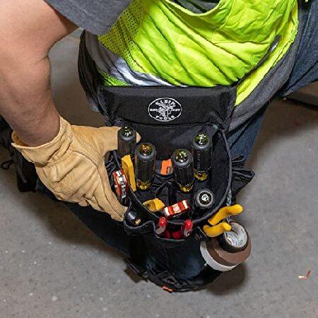【並行輸入品】 Klein Tools 5719 PowerLine 18-Pocket Black Nylon Electrician's Tool Pouch by Klein Toolsの画像
