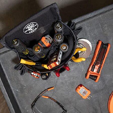 【並行輸入品】 Klein Tools 5719 PowerLine 18-Pocket Black Nylon Electrician's Tool Pouch by Klein Toolsの画像