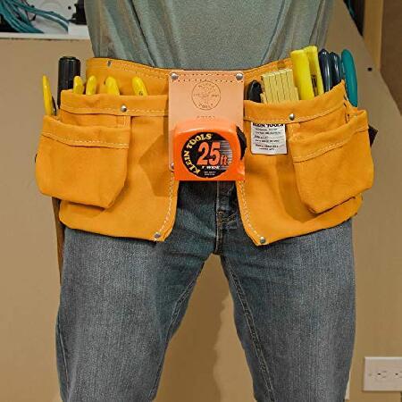 【並行輸入品】 Klein Tools 42242 Carpenter's Apron, One-Piece Nail and Screw and Tool Pouch Apron with 36 to 52-Inch Waistの画像