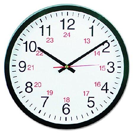 並行輸入品】 24-Hour Round Wall Clock, 12 3/4