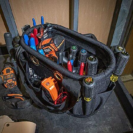 【並行輸入品】 KLEIN TOOLS (クラインツール) 電工バケツ 持ち手あり 高強度タイプ 5144BHB14OS ブラックの画像