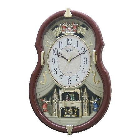 リズムクロック「ビオラエンターテイナー」ミュージカルモーションクロック 電波時計 並行輸入品】 リズムクロック「ビオラエンターテイナーII