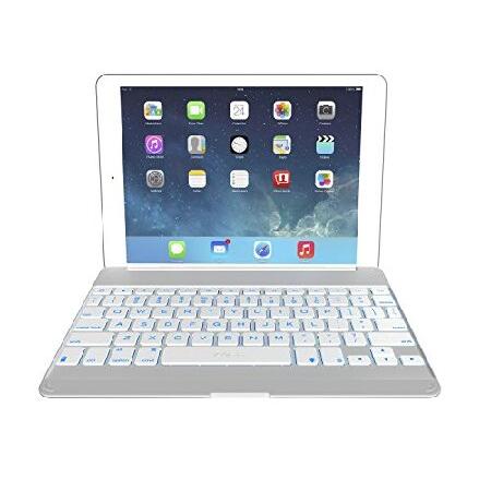 送無料 Zaggkeys Cover White With Backlit Keyboards For iPad Air 5 Zaggkeys
