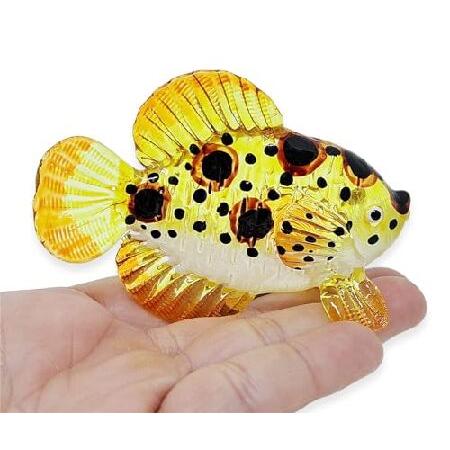 並行輸入品】 沿岸スタイル ミニチュア手吹きアート ガラス魚号 62