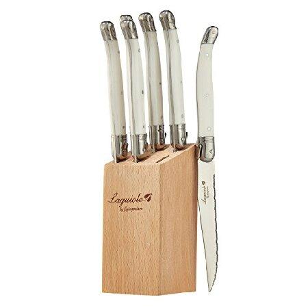 Laguiole ステーキナイフ6点セット・ウッドブロック付き