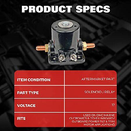 【並行輸入品】 DB Electrical SMR6003 OMC Solenoid for Insulated Ground 4-Terminal 12 Volts Intermittent Duty /47886, 47886T /383622 395419 582708の画像