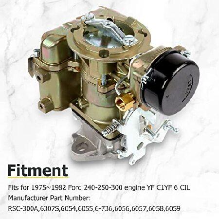 【並行輸入品】 AUXMART カーターYFタイプ用キャブレター フォード240 250 300 YF C1YF 6気筒CILエンジン 1975-1982 D5TZ9510AG用_1