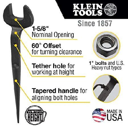 確認のため購入 Klein Tools 3214TT Construction Spud Wrench with Tether Hole， 1-1/4-Inch Nominal Opening， 3/4-Inch Bolt for US Heavy Nut