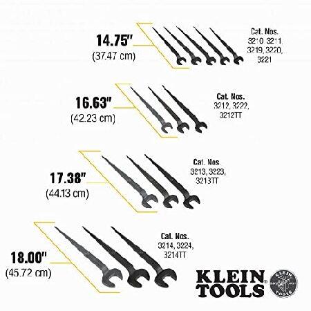 確認のため購入 Klein Tools 3214TT Construction Spud Wrench with Tether Hole， 1-1/4-Inch Nominal Opening， 3/4-Inch Bolt for US Heavy Nut