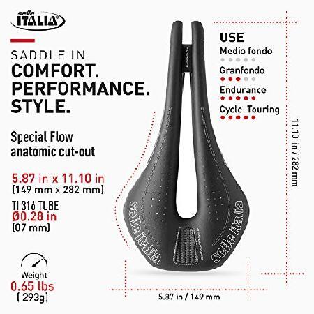 並行輸入品】 SELLE ITALIA(セライタリア) NOVUS Endurance Ti316 BK S