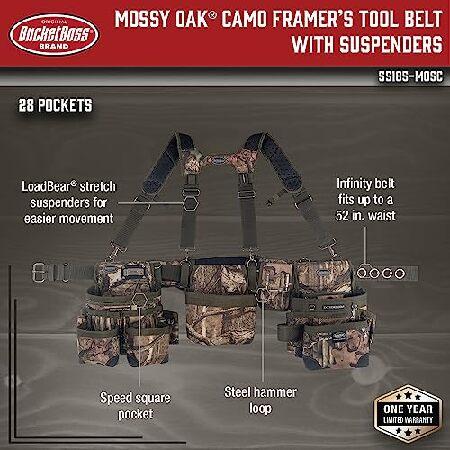 3点セット 専用 Bucket Boss 3 Bag Tool Bag Set with Suspenders in Mossy Oak Camo