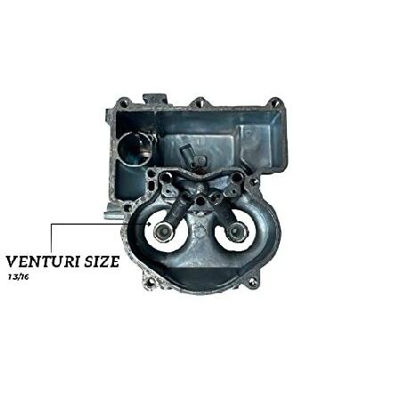 【並行輸入品】 Rochester 2GC 2バレルキャブレター シボレー350 5.7L ＆ 400 6.6L V8用 - ラージベースのみ (3 11/16インチ x 2 1/16インチ) - ホットエアチョの画像