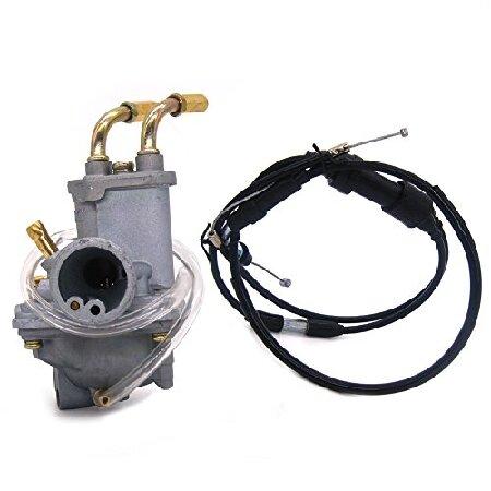 【並行輸入品】 NIMTEK キャブレターキャブレターキャブ スロットルガスケーブル付き Yamaha PW50 PW 50 1981-2009 オートバイ用の画像