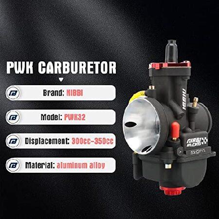 【並行輸入品】 NIBBI PWK 32mm Carburetor with Three Main Jets and One Pilot Jet of Performance Racing Carburetor for Replace Keihin or mikuni Carburet_1