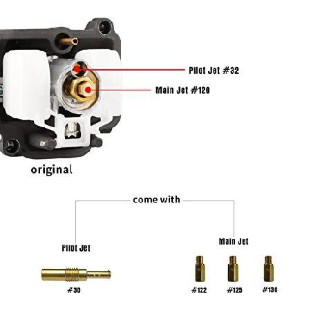 【並行輸入品】 NIBBI PWK 32mm Carburetor with Three Main Jets and One Pilot Jet of Performance Racing Carburetor for Replace Keihin or mikuni Carburet_4