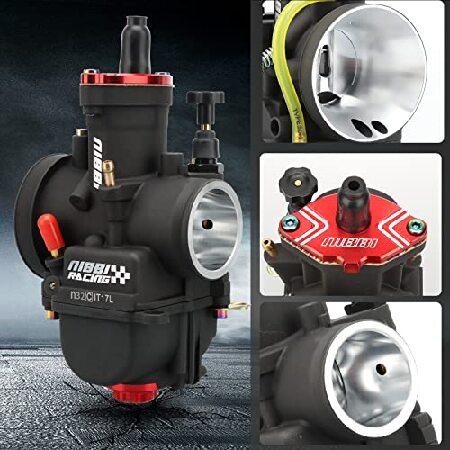 【並行輸入品】 NIBBI PWK 32mm Carburetor with Three Main Jets and One Pilot Jet of Performance Racing Carburetor for Replace Keihin or mikuni Carburet_5