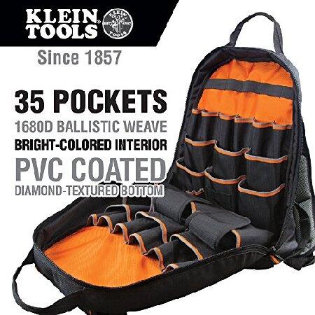 【並行輸入品】 Klein Tools 55475 ツールバッグ バックパック 高耐久 Tradesman Pro ツールオーガナイザー ツールキャリア 35ポケット ハンドツールとギア用_1