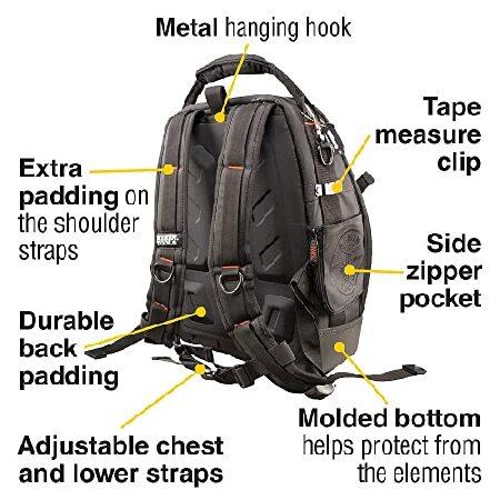 ひー 並行輸入品】 Klein Tools 55485 ツールバッグバックパック 丈夫な電気