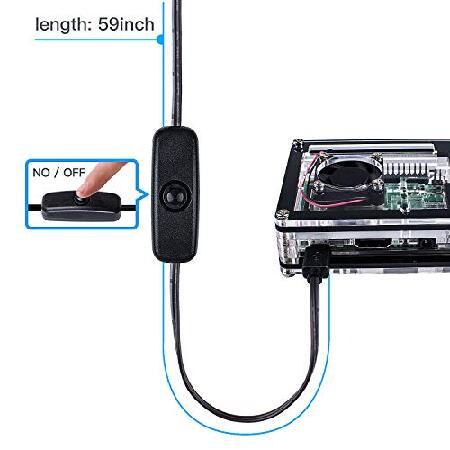 並行輸入品】 Miuzei Raspberry Pi 3 B+ ケース ファン冷却Pi 3Bケース