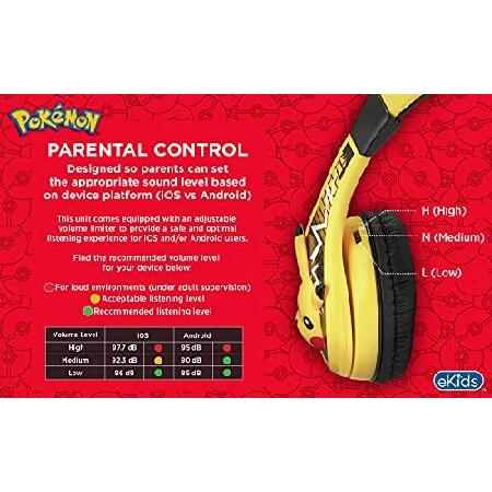 並行輸入品】 ポケモン ピカチュウ キッズヘッドフォン 調節可能な